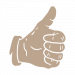 beige-thumbs-up-icon
